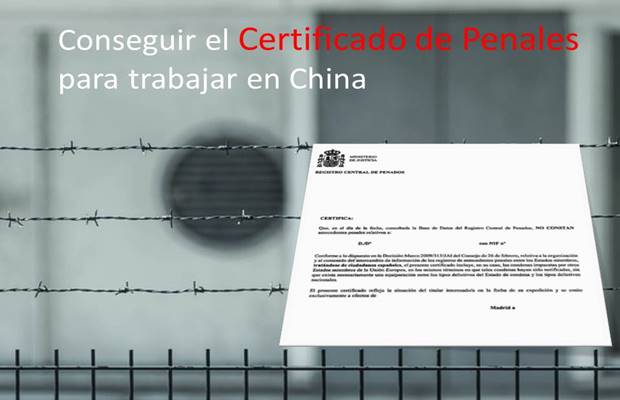 certificado de penales para trabajar en China
