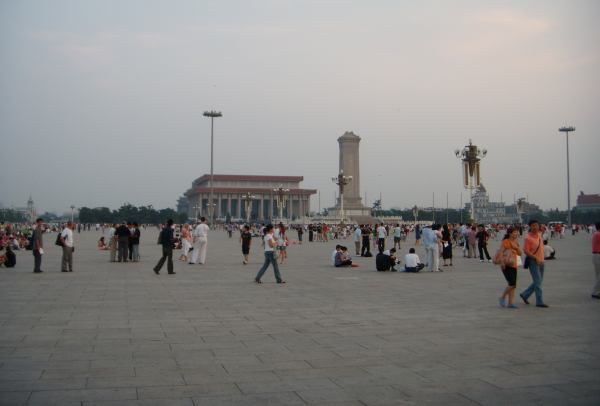 La plaza de Tiananmen en Pekin en 2007