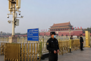 Prohibicion entrar plaza china Tiananmen en Pekin